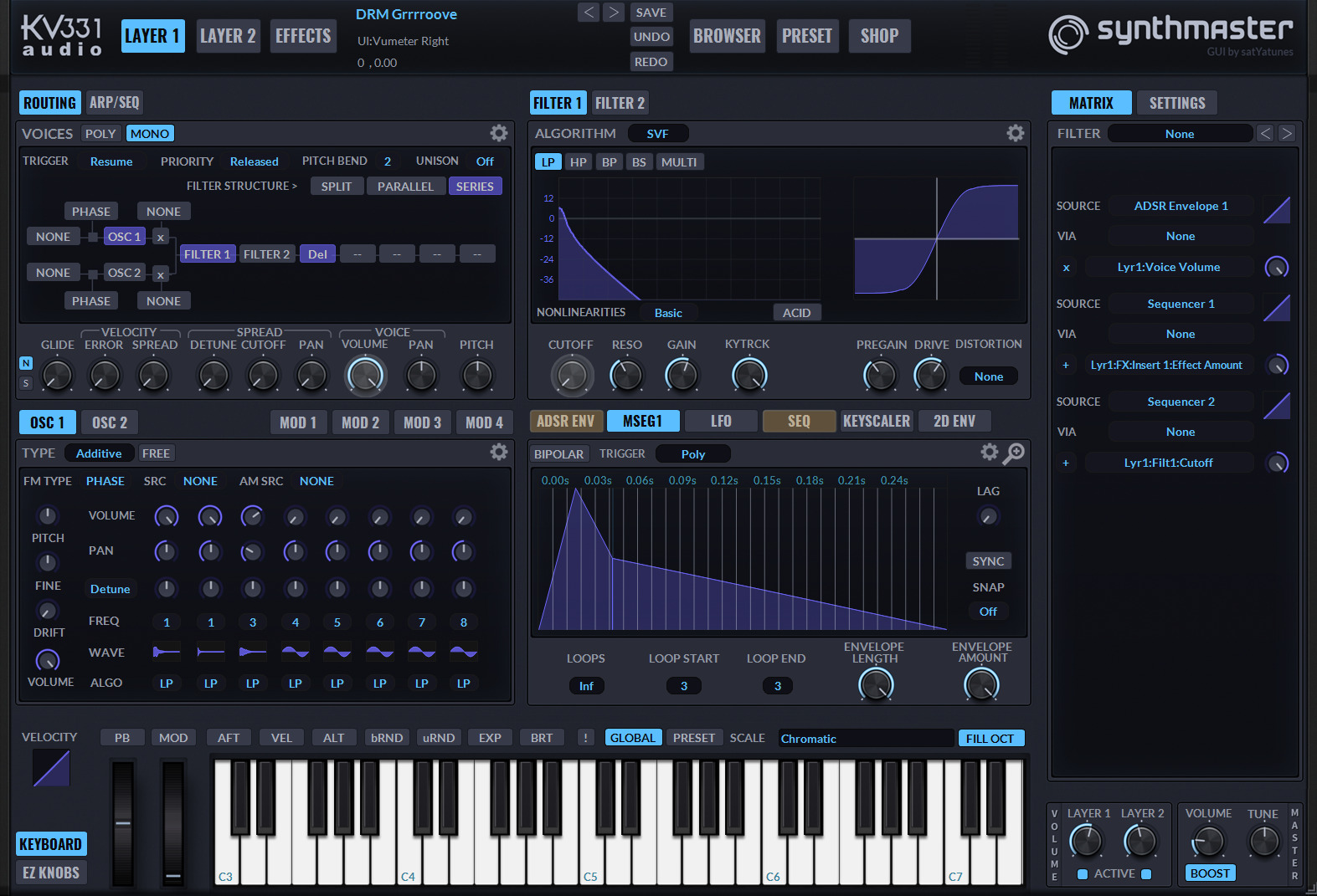 474．KV331 audio社のSYNTHMASTER 2を使ってみよう