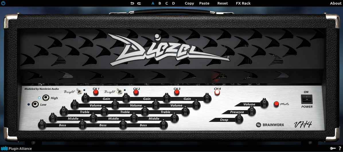 545．Brainworx社のDiezel VH4を使ってみよう♪ ～ギター