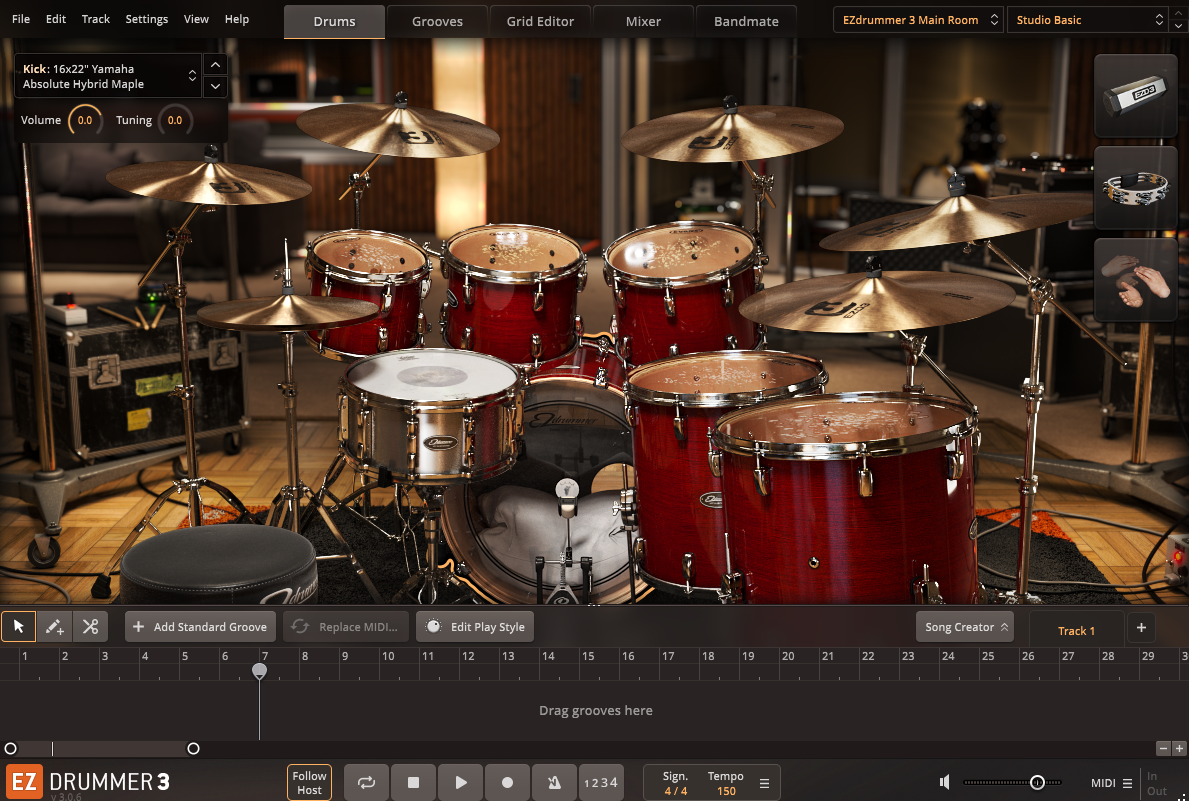 780．TOONTRACK社のEZDRUMMER3を使ってみよう♪ ～ドラム音源