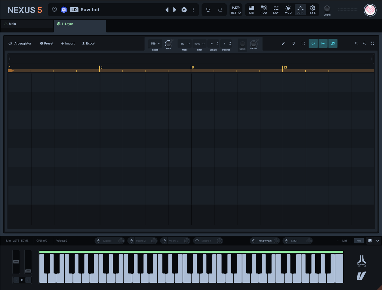 775＿4．reFX社のNEXUS5 その4【ARP】を使ってみよう