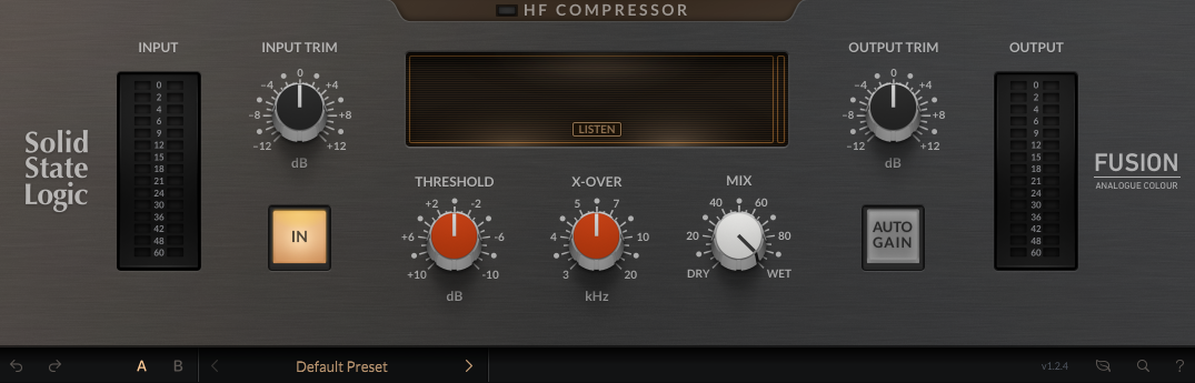 781．Solid State Logic社のSSL Fusion HF Compressorを使って