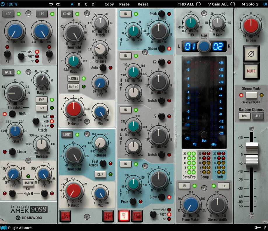 918．Brainworx社のbx_console AMEK 9099使ってみよう