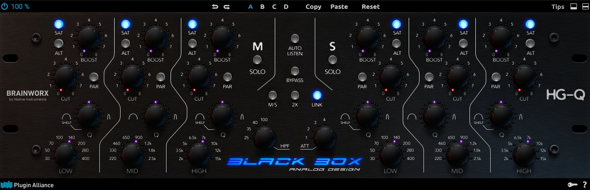 926．Brainworx社のBlack Box Analog Design HG-Q使って